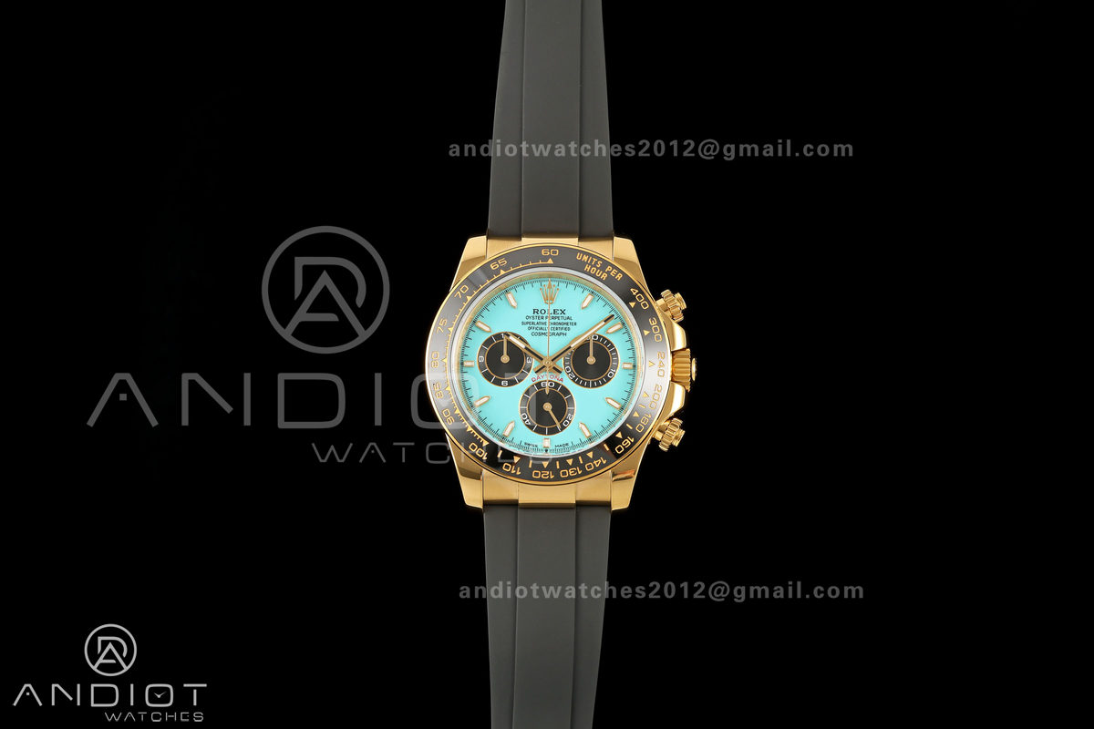 Daytona 126518 Gain Weight YG ZF 1:1 Best Edition Tiffany Turquoise Blue Dial On Oysterflex Strap SH4131